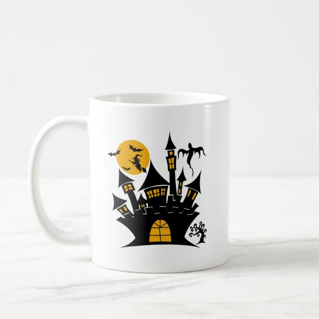 Caneca De Café Feliz Halloween, festa de Halloween, Halloween eng (Esquerda)