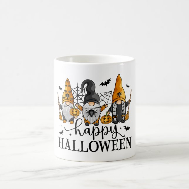 Caneca De Café Feliz Halloween Gnomos (Centro)