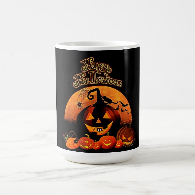 Caneca De Café Feliz Halloween Jack-o-lantern (Centro)