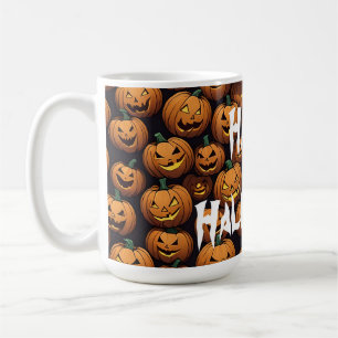 Caneca De Café Feliz Halloween Jack-o-Lanterna