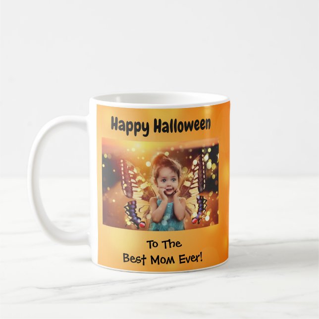 Caneca De Café Feliz Halloween Melhor Mãe Foto De Todos (Esquerda)