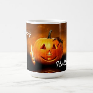 Caneca De Café Feliz Halloween Mug/Pumpkin and Spider