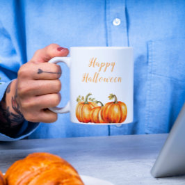 Caneca De Café Feliz Halloween Pumpkins