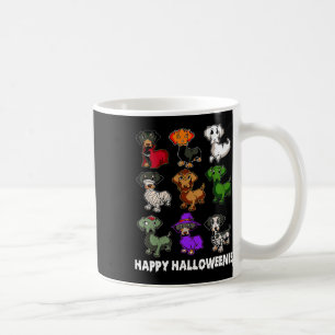 Caneca De Café Feliz Halloweenie Dachshund Dachshund Halloween Gi