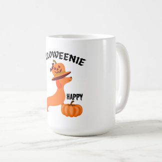 Caneca De Café Feliz Halloweenie Harley