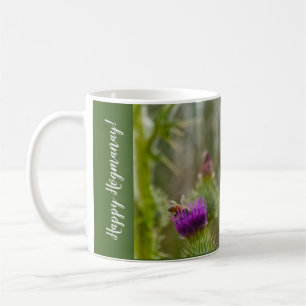 Caneca De Café Feliz Hogmanay Abelhas Mel Espinho Escocês