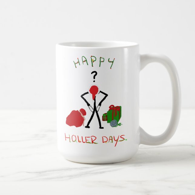 Caneca De Café Feliz Holerdays 2 - falido para o Natal. (Direita)