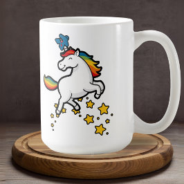Caneca De Café Feliz Horror Rainbow Unicorn Jogo do Conselho
