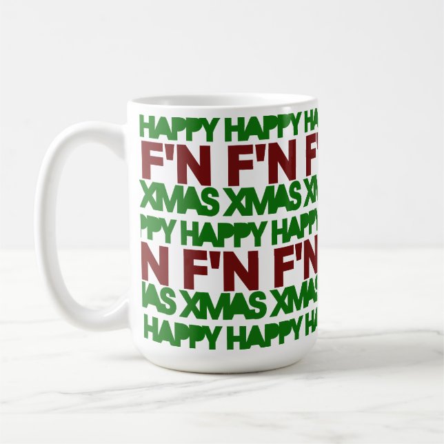Caneca De Café Feliz humor de Natal (Esquerda)
