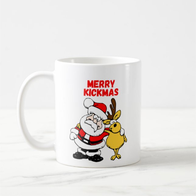 Caneca De Café Feliz Kickmas (Esquerda)