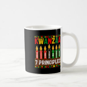 Caneca De Café Feliz Kwanzaa Kinara Sete Princípios Velas Pan