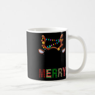 Caneca De Café Feliz Leopard Pajama Mulheres Mensagens Bun Reinde