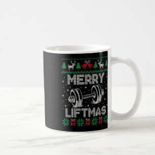 Caneca De Café Feliz Liftmas Engraçado Malhação de Workout de Nat