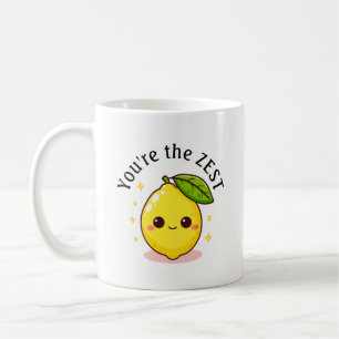 Caneca De Café Feliz Limão Você É o Zeste Personalizado