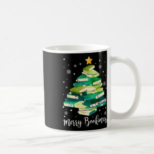 Caneca De Café Feliz Livro Natal Livros Pinheiro Divertido Amante