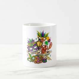 Caneca de Café Feliz Mardi Gras