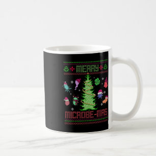 Caneca De Café Feliz Microbe-mas Microbiologia Cientistas Natal