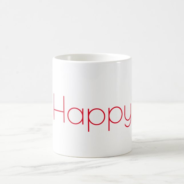 Caneca De Café Feliz Mug (Centro)
