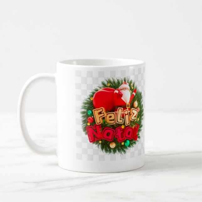 Caneca De Café feliz natal (Esquerda)