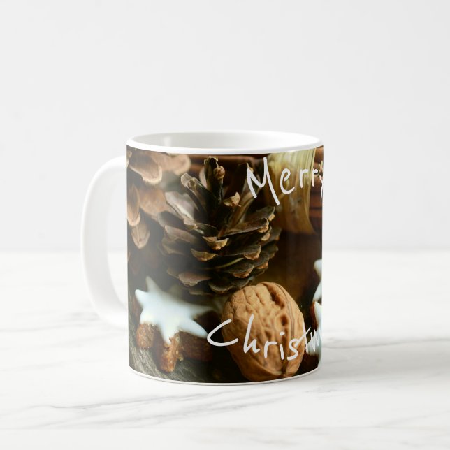 Caneca De Café Feliz Natal (Frente Esquerda)