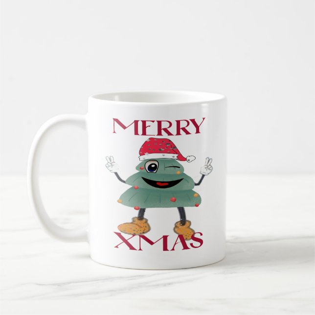 Caneca De Café Feliz Natal (Esquerda)