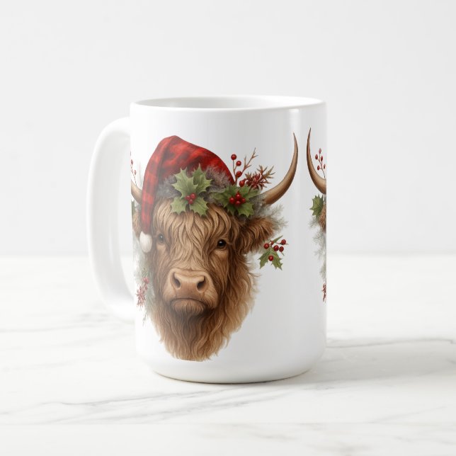 Caneca De Café Feliz Natal (Frente Esquerda)