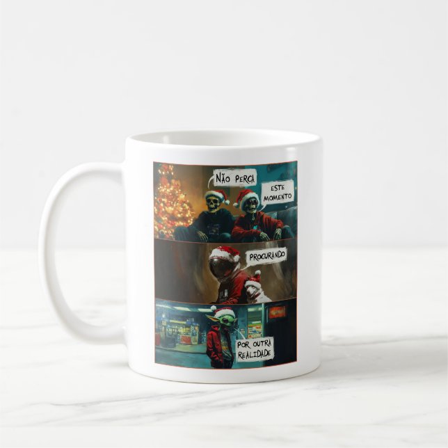 Caneca De Café Feliz Natal (Esquerda)