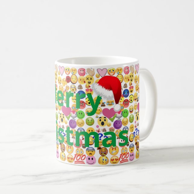 Caneca De Café Feliz Natal (Frente Esquerda)
