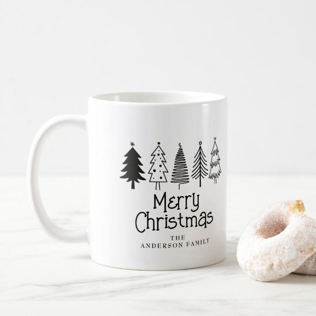 Caneca De Café Feliz Natal (Com Donut)