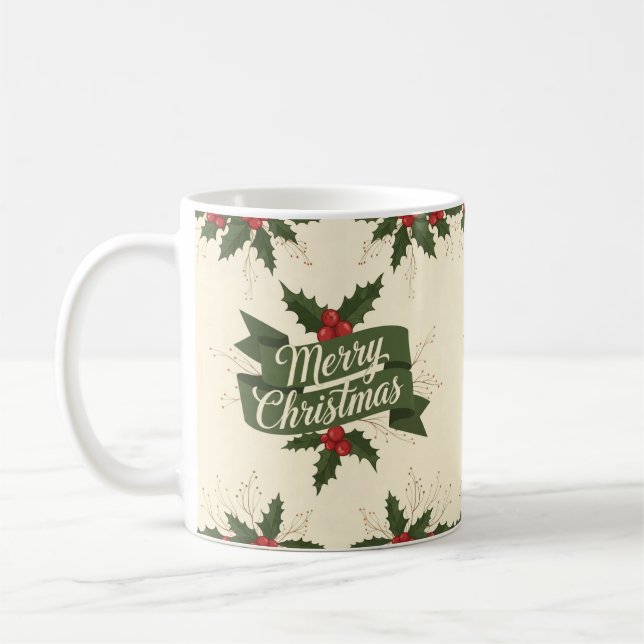Caneca De Café Feliz Natal (Esquerda)
