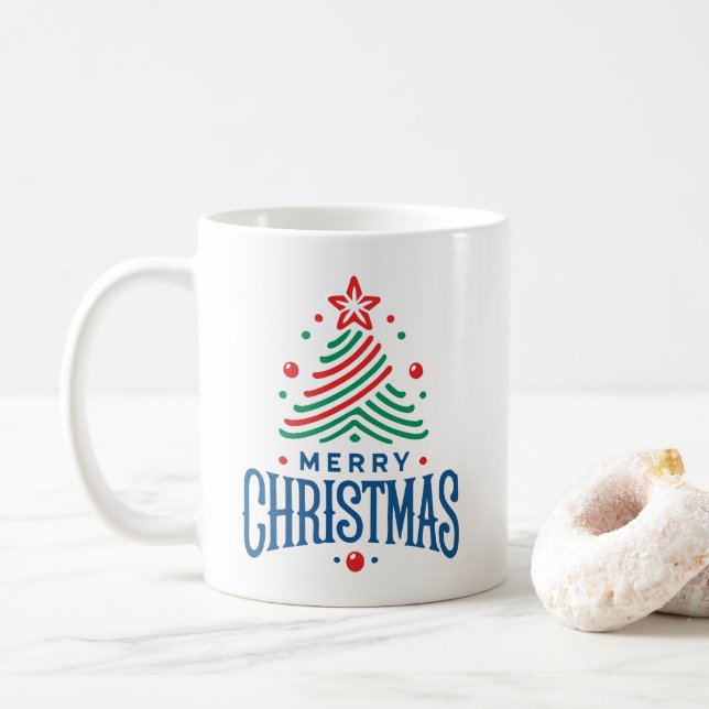 Caneca De Café Feliz Natal 1 (Com Donut)