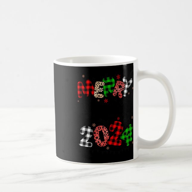 Caneca De Café Feliz Natal 2024 - Paj da Família Santa Hat Matchi (Direita)