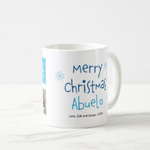 Feliz Natal Abuelo 2 Fotografia Personalizada Mug