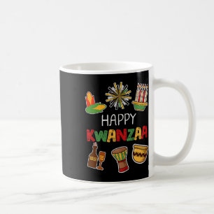 Caneca De Café Feliz Natal Afro-Americano em Kwanzaa