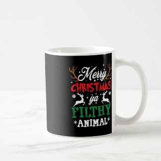 Caneca De Café Feliz Natal Animal Sujo Ya Xmas Pajama