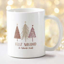 Caneca De Café Feliz Natal Árvore de Natal Festa Elegante