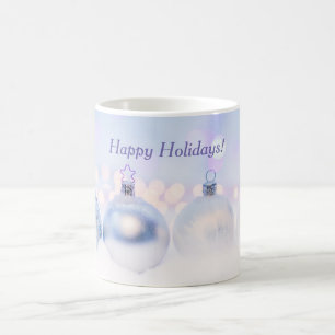 Caneca De Café Feliz Natal Azul