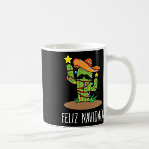 Caneca De Café Feliz Natal Cactus - Árvore Mexicana de Natal Em J