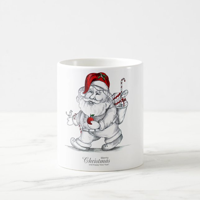Caneca De Café Feliz Natal Café Mug (A Christmas Illustration coffee mug!)