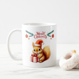 Caneca De Café Feliz Natal - Chipmunk