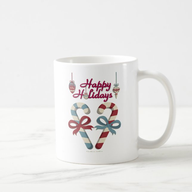 Caneca De Café Feliz Natal Coração de Cana de Açúcar (Direita)