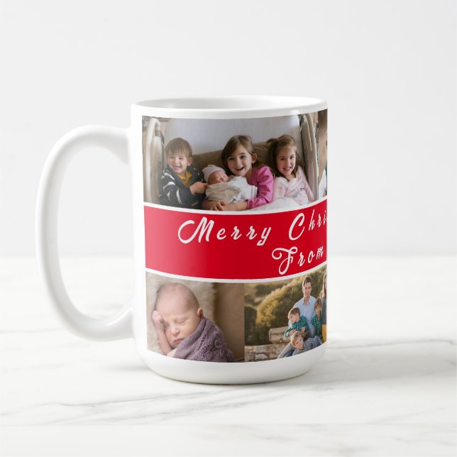 Caneca De Café Feliz Natal da Família (Esquerda)