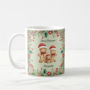 Caneca De Café Feliz Natal da Família Cookie Gingercake