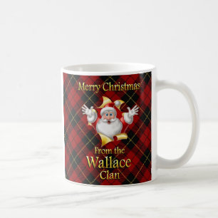 Caneca De Café Feliz Natal Da Taça Wallace Clan