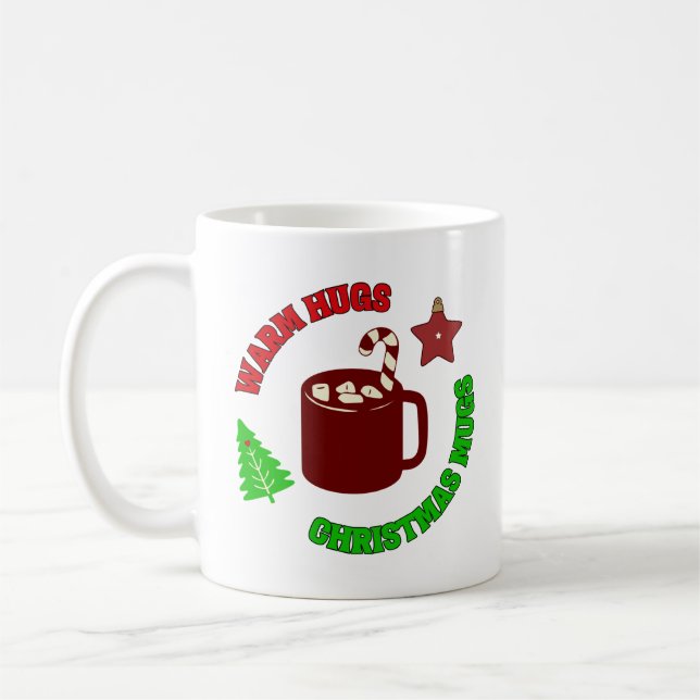 Caneca De Café Feliz Natal da tia Personalizada (Esquerda)