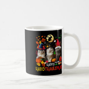 Caneca De Café Feliz Natal de Ação de Graças de Halloween HalloOb