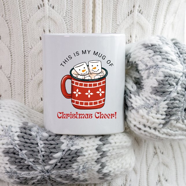 Caneca De Café Feliz Natal de Cacau quente de Natal (Criador carregado)