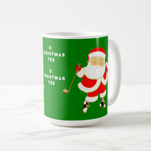 Caneca De Café Feliz Natal de Golfe