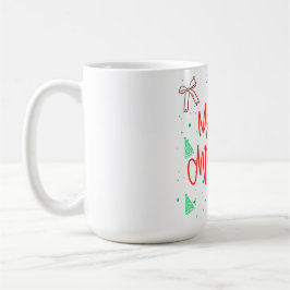 Caneca De Café Feliz Natal Design de Biscoito de Gengibre.