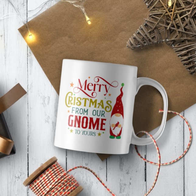 Caneca De Café Feliz Natal Do Nosso Gnomo Para O Seu (Criador carregado)